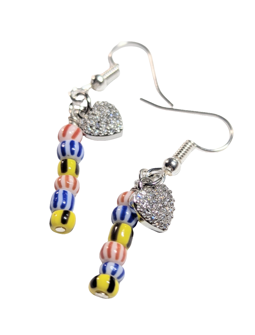 Petite heart earring