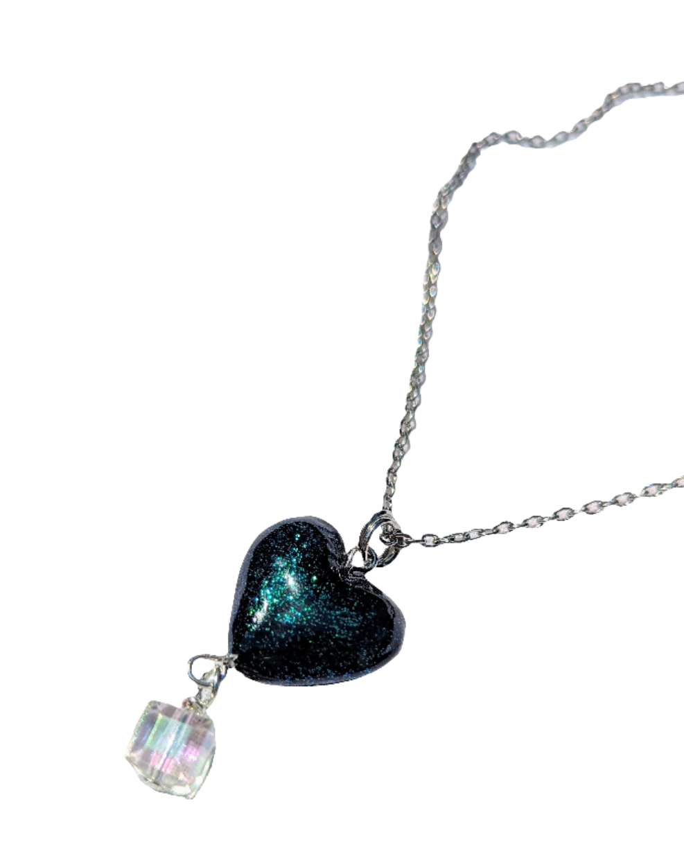 Black Queen of hearts necklace