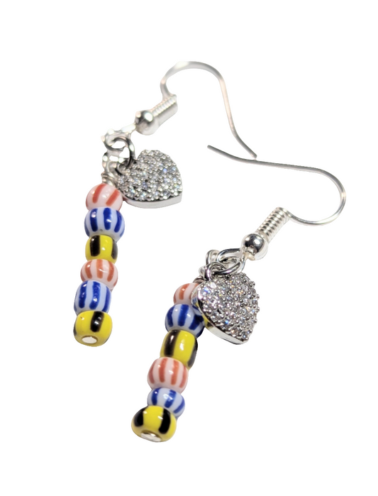 Petite heart earring